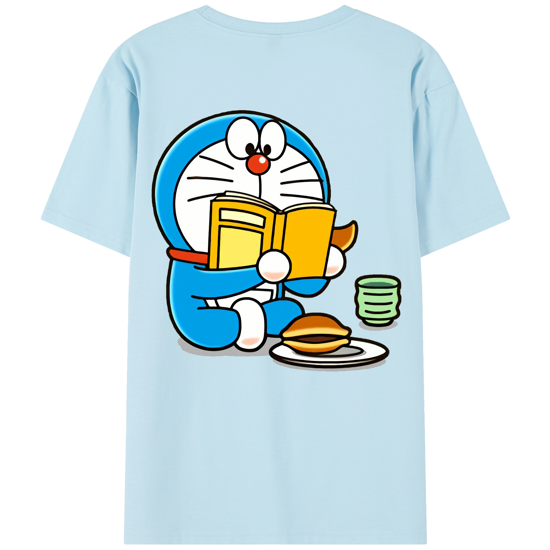 （画像用） ドラえもん Doraemon 綿100％半袖Tシャツ（背面プリント）